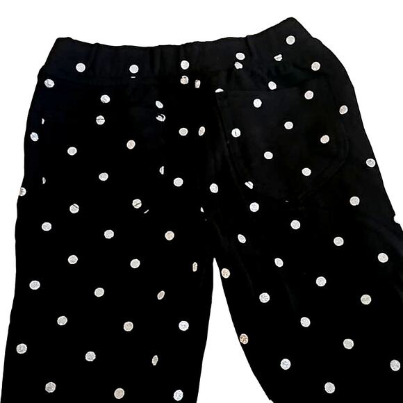 NWOT Member's Mark Girls Polka Dot Jegging Pants – Size 8, Black and White - Picture 5 of 7